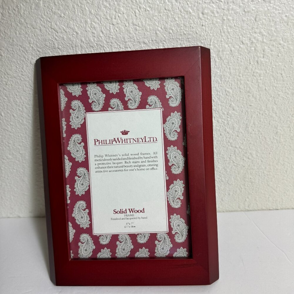 Philip Whitney Solid Wood Frame 5" x 7"
